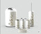 Plastic Colourful Bathroom Accessories Soap Dispenser Toothbrush Holder Set of 6 Pcs (Ctn Box 6 units)