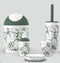 Plastic Colourful Bathroom Accessories Soap Dispenser Toothbrush Holder Set of 5 Pcs (Ctn Box 6 units)