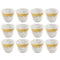Ceramic Coffee Cawa Shafee Cup Set of 12 Pcs Abstract Design 6.5*5 cm 75 ml (Ctn Box 24 units)