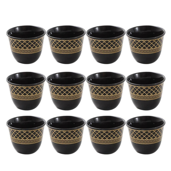Ceramic Coffee Cawa Shafee Cup Set of 12 Pcs Set 80 ml (Ctn Box 24 units)