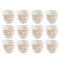 Ceramic Coffee Cawa Shafee Cup Set of 12 Pcs Abstract Design 6.5*5 cm 75 ml (Ctn Box 24 units)