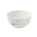 White Floral Pattern Ceramic Round Serving Bowl Serveware Dinnerware 8inch  (Ctn Box 30 units)
