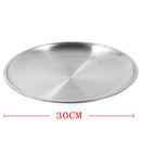 Silver Stainless Steel Serving Dish Plate Round Tray 30 cm (Ctn Box 100 units)