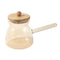 Middle Eastern Champagne Glass Coffee Pot warmer with Wooden Lid (Ctn Box 48 units)