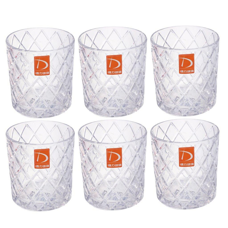 Premium Lead Free Glass Tumblers Set of 6 Pcs 320 ml (Ctn Box 8 units)