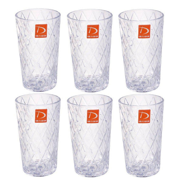Premium Lead Free Glass Tumblers Set of 6 Pcs 335 ml (Ctn Box 6 units)