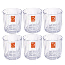 Premium Lead Free Glass Tumblers Set of 6 Pcs (Ctn Box 8 units)