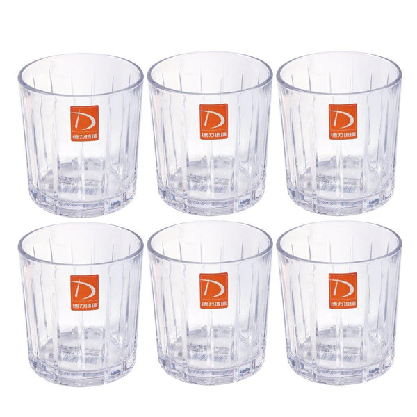 Premium Lead Free Glass Tumblers Set of 6 Pcs