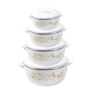 Plastic Vacuum Insulated Hot Pot Food Warmer Set of 4 Pcs 16/20/24/28 cm (Ctn Box 8 units)