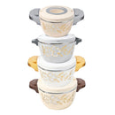 Plastic Vacuum Insulated Hot Pot Food Warmer Set of 4 Pcs 16/20/24/28 cm (Ctn Box 6 units)