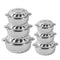 Stainless Steel Round Insulated Thermos Hot Pot Set of 6 Pcs 1L/2L/3L/5L/7L/10L (Ctn Box 4 units)