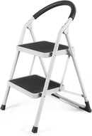 Kitchen Ladder Folding 2 Step Stool with Wide Anti-Slip Pedal (Ctn Box 4 units)