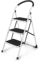 Kitchen Ladder Folding 3 Step Stool with Wide Anti-Slip Pedal (Ctn Box 4 units)