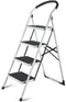 Kitchen Ladder Folding 4 Step Stool with Wide Anti-Slip Pedal (Ctn Box 4 units)
