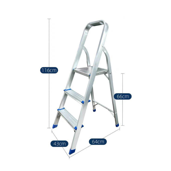 Aluminium Multipurpose Folding 3 Step Ladder Kitchen Household Tool (Ctn Box 2 units)