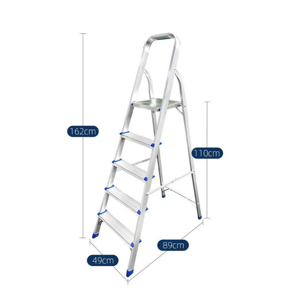Aluminium Multipurpose Folding 5 Step Ladder Kitchen Household Tool (Ctn Box 2 units)