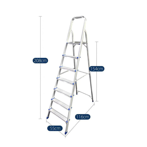 Aluminium Multipurpose Folding 7 Step Ladder Kitchen Household Tool (Ctn Box 2 units)