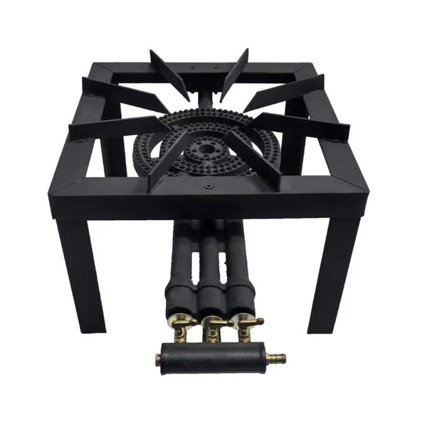Cast Iron Gas Stove with 3 rings Gas Burner 39.5*39.5*33 cm (Ctn Box 2 units)