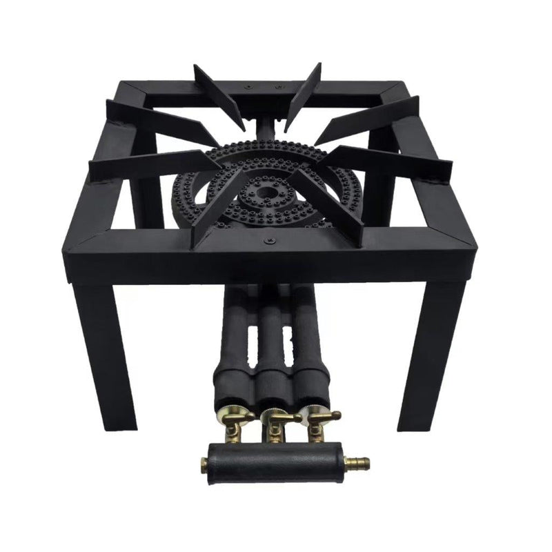 Cast Iron Gas Stove with 3 rings Gas Burner 39.5*39.5*33 cm (Ctn Box 2 units)