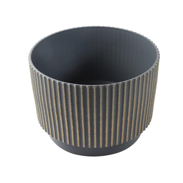 Plastic Grey Plant Caddy Flower Pot Planter Set of 2 34*23/30*21 cm (Ctn Box 10 units)