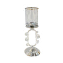 Elegant Glass Craft Metal Candleholder Wedding Table Centrepiece 38 cm (Ctn Box 12 units)