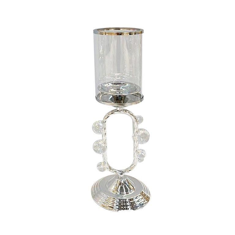Elegant Glass Craft Metal Candleholder Wedding Table Centrepiece 38 cm (Ctn Box 12 units)
