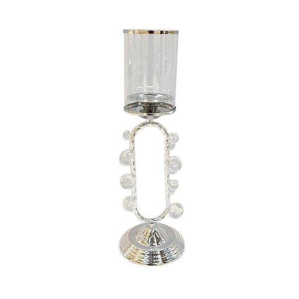 Elegant Glass Craft Metal Candleholder Wedding Table Centrepiece 45 cm (Ctn Box 12 units)