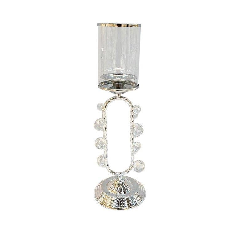 Elegant Glass Craft Metal Candleholder Wedding Table Centrepiece 45 cm (Ctn Box 12 units)