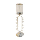 Elegant Glass Craft Metal Candleholder Wedding Table Centrepiece 51 cm (Ctn Box 12 units)