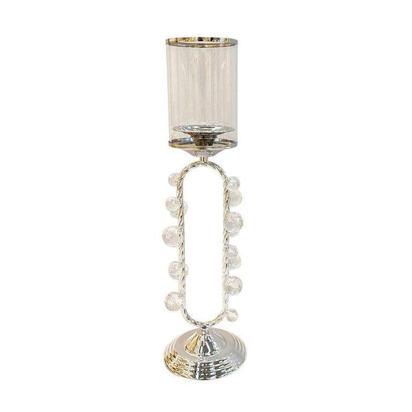 Elegant Glass Craft Metal Candleholder Wedding Table Centrepiece 51 cm (Ctn Box 12 units)