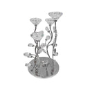 Elegant Glass Craft Metal Candleholder Wedding Table Centrepiece 20*34 cm (Ctn Box 12 units)