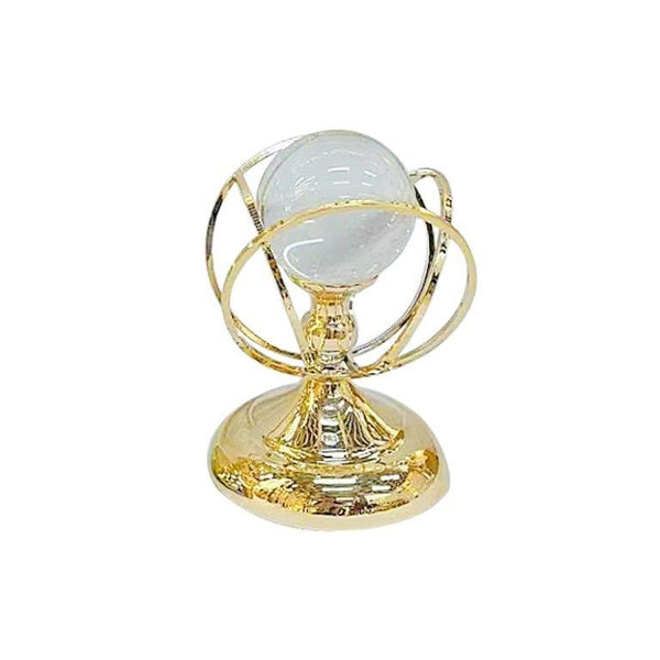 Elegant Metal Craft Glass Sphere Wedding Table Centrepiece 13*19 cm (Ctn Box 24 units)