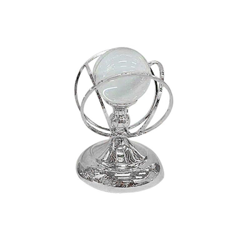 Elegant Metal Craft Glass Sphere Wedding Table Centrepiece 13*19 cm (Ctn Box 24 units)