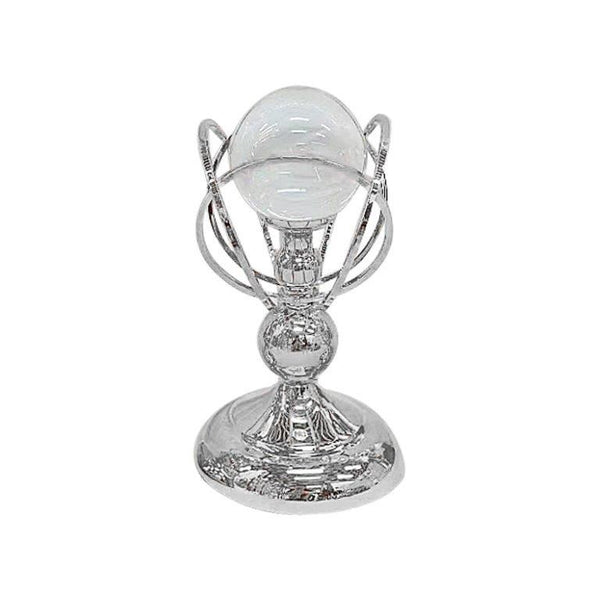 Elegant Metal Craft Glass Sphere Wedding Table Centrepiece 13*24 cm (Ctn Box 12 units)