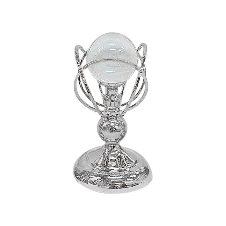 Elegant Metal Craft Glass Sphere Wedding Table Centrepiece 13*24 cm (Ctn Box 12 units)