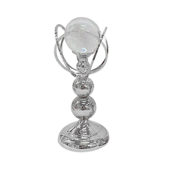 Elegant Metal Craft Glass Sphere Wedding Table Centrepiece 13*30 cm (Ctn Box 12 units)