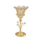 Elegant Glass Craft Metal Candleholder Wedding Table Centrepiece 14*34 cm (Ctn Box 12 units)