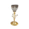 Elegant Glass Craft Metal Candleholder Wedding Table Centrepiece 13*33 cm (Ctn Box 12 units)