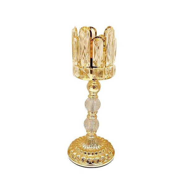 Engraved Design Elegant Metal Candleholder Wedding Table Centrepiece  15*40 cm (Ctn Box 12 units)