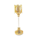 Engraved Design Elegant Metal Candleholder Wedding Table Centrepiece  14*44 cm (Ctn Box 12 units)