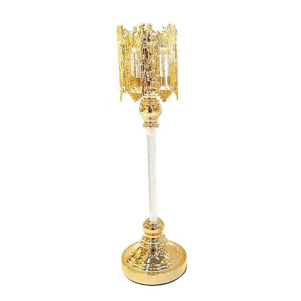 Engraved Design Elegant Metal Candleholder Wedding Table Centrepiece  14*48 cm (Ctn Box 12 units)