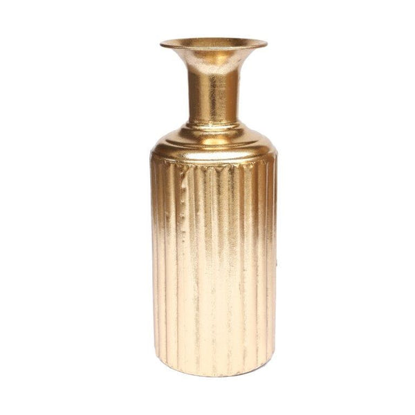 Home Decor Tabletop Gold Abstract Metal Vase 12X40 cm  (Ctn Box 10 units)