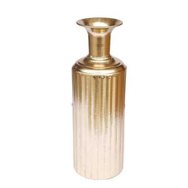 Home Decor Tabletop Gold Abstract Metal Vase 12X45.5 cm  (Ctn Box 8 units)