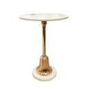 Metal Marbletop Abstract Design Round Side Table Corner Table 35X45CM cm (Ctn Box 1 units)