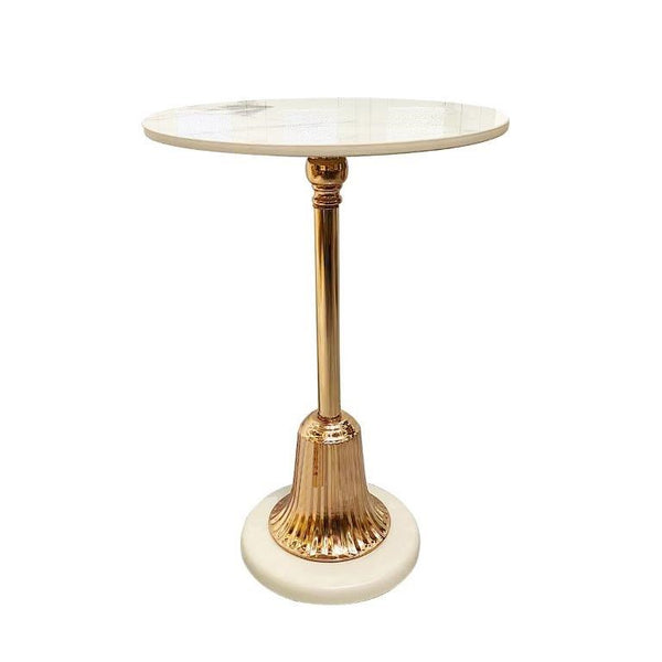Metal Marbletop Abstract Design Round Side Table Corner Table 35X45CM cm (Ctn Box 1 units)