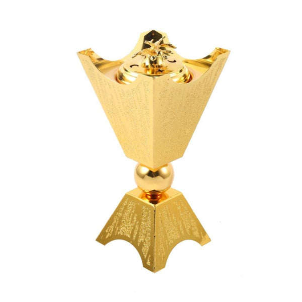 Essential Oil and Incense Burner Diffuser Metal Decor Craft 10*10*21.5 cm (Ctn Box 48 units)
