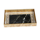 Deco Abstract Design Rectangular MDF Serving Tray Set of 2 Pcs  35*25*4/40*30*4 cm (Ctn Box 8 units)