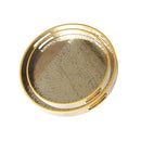 Deco Abstract Design Round MDF Serving Tray Set of 2 Pcs  35.5*35.5*4/39.5*39.5*4 cm (Ctn Box 8 units)
