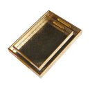 Deco Abstract Design Round MDF Serving Tray Set of 2 Pcs  35*25*4/40*30*4 cm (Ctn Box 8 units)