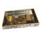 Deco Abstract Design Round MDF Serving Tray Set of 2 Pcs  35*25*4/40*30*4 cm (Ctn Box 8 units)